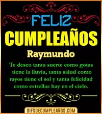 GIF Frases de Cumpleaños Raymundo